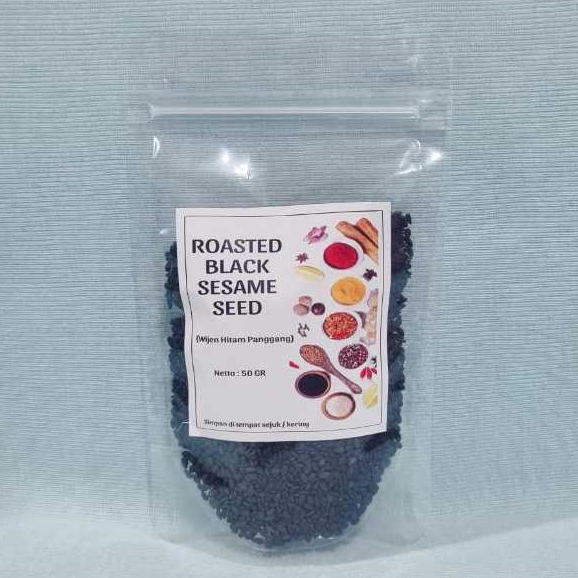 

Wijen Hitam Panggang / Roasted Black Sesame Seed (50 gr)