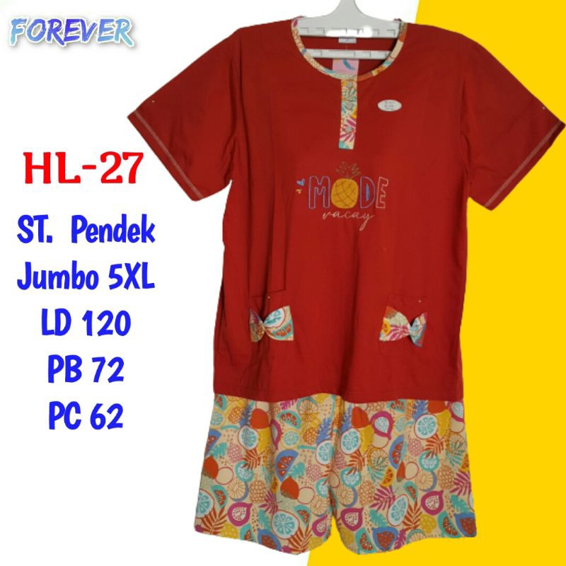Baju Tidur Jumbo LD120 Celana Pendek