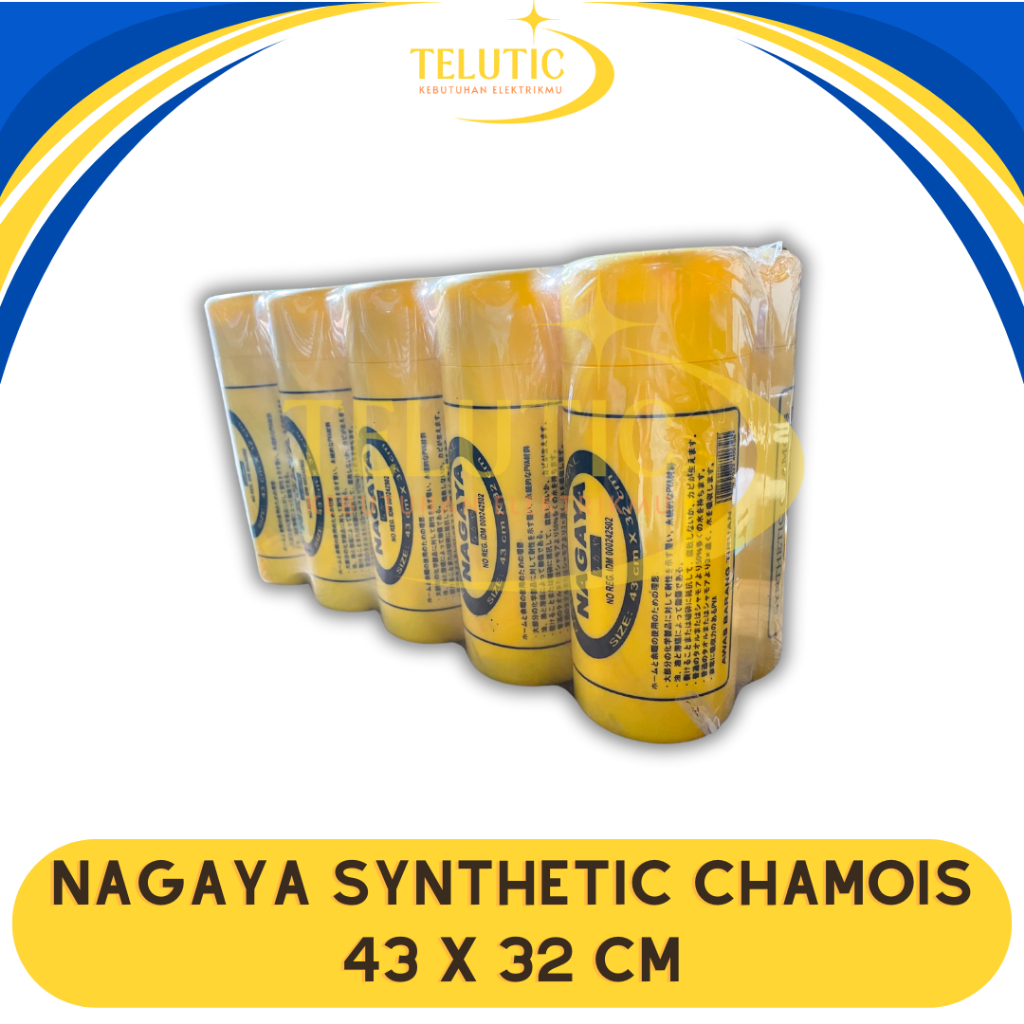 NAGAYA KAIN LAP SYNTHETIC CHAMOIS KANEBO 43 x 32CM