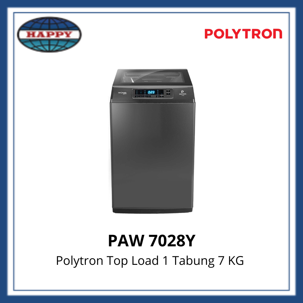 Mesin Cuci 1 Tabung POLYTRON Zeromatic Laguna series Hijab 7028Y