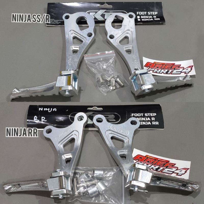 postep belakang ninja r ss ninja rr jomblo power footstep belakang ninja rr ninja ss alumunium CNC a