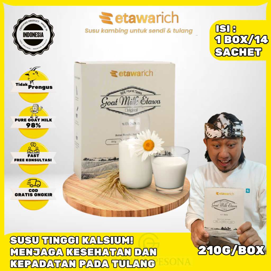 

Viral Susu Etawarich Original Asam Urat dan Nyeri Sendi Official BPOM