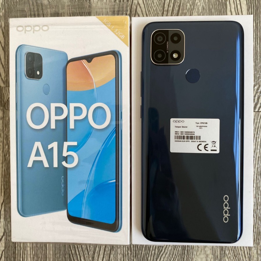 Oppo A15 3/32 Second Fullset Bekas Resmi