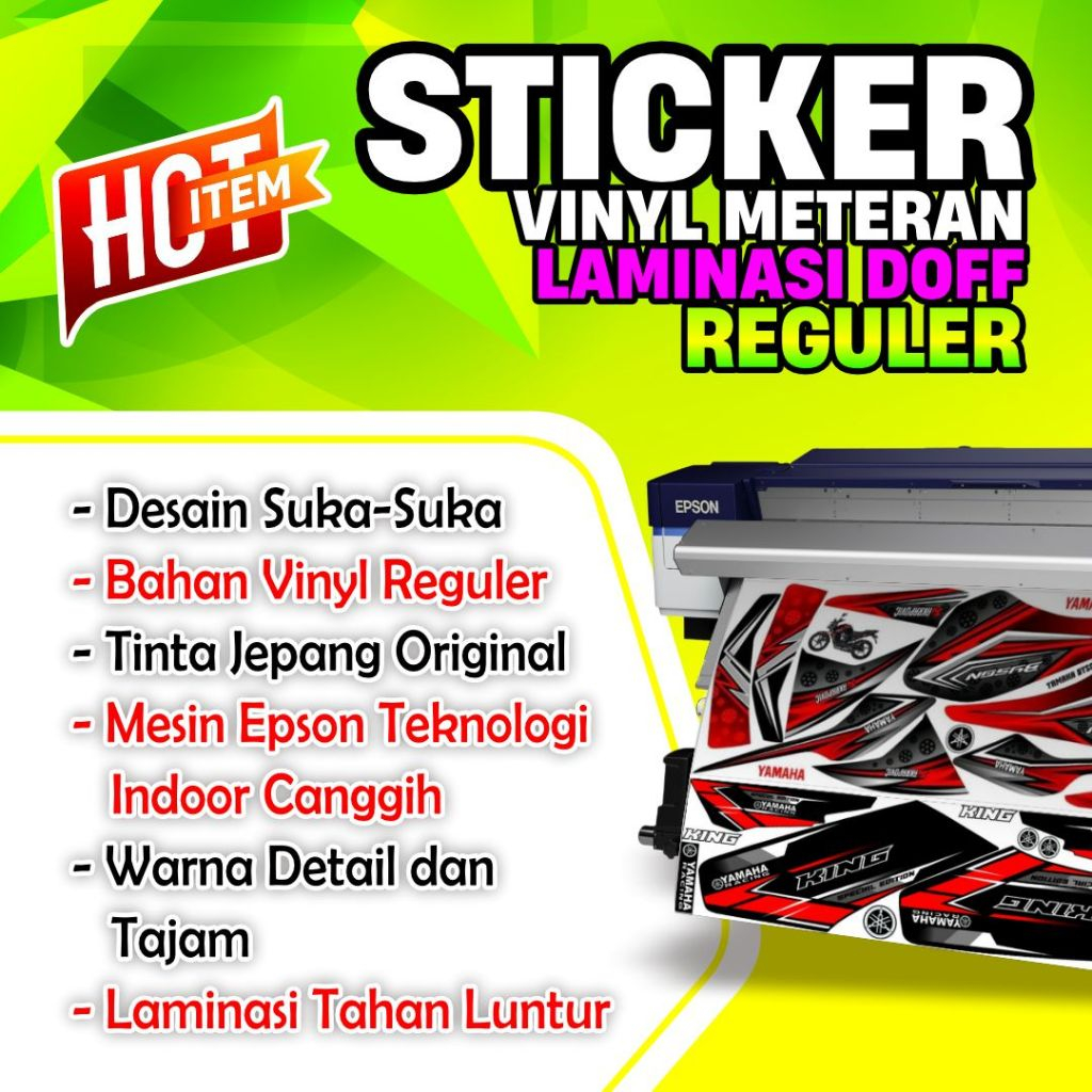 

STICKER REGULER METERAN LAMINASI DOFF