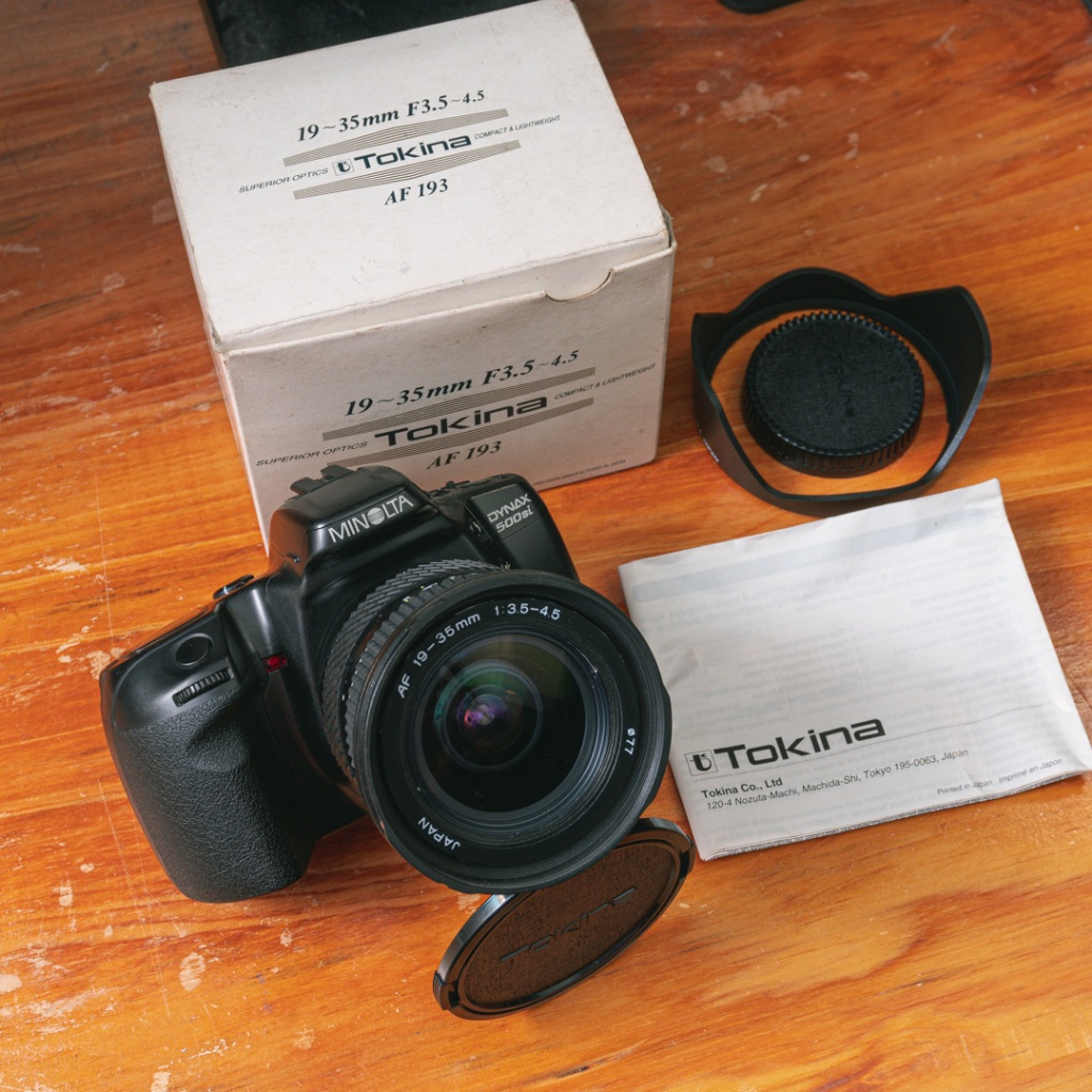 Minolta Dynax 500 Si 500Si + Tokina 19-35mm AF Kamera Analog SLR 35mm