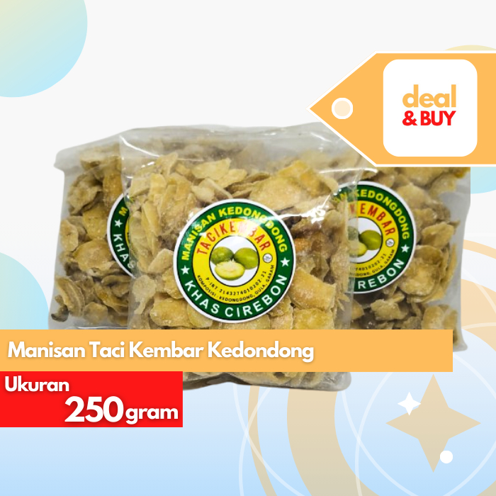 

Manisan Kedondong Taci Kembar Khas Cirebon 250 gram