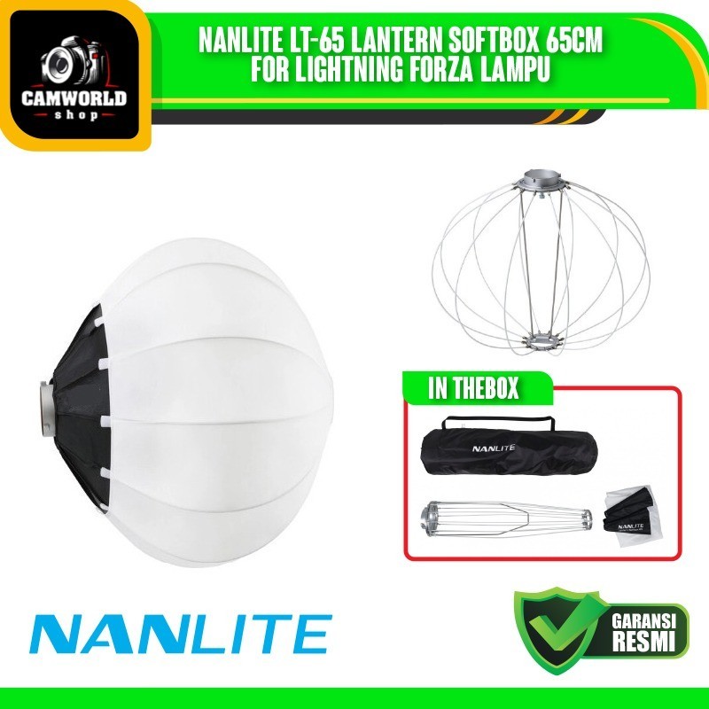 Nanlite LT-65 Lantern Softbox 65CM for Lightning Forza Lampu