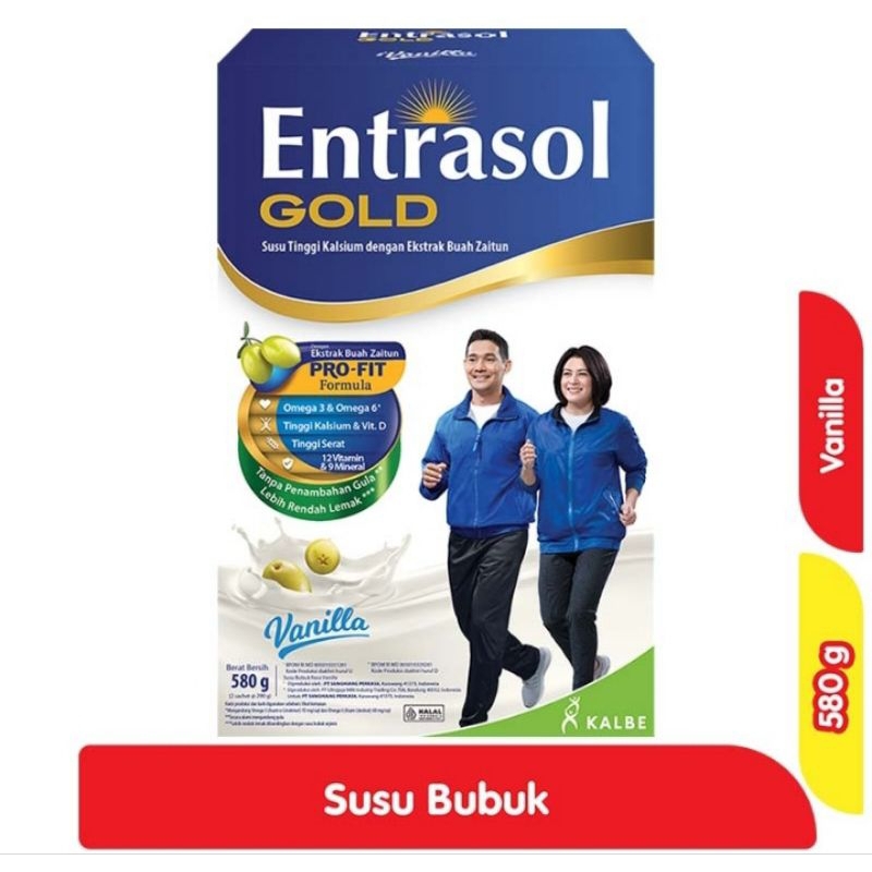 

Entrasol Gold Susu Bubuk Nutrisi Dewasa Vanila 580 g