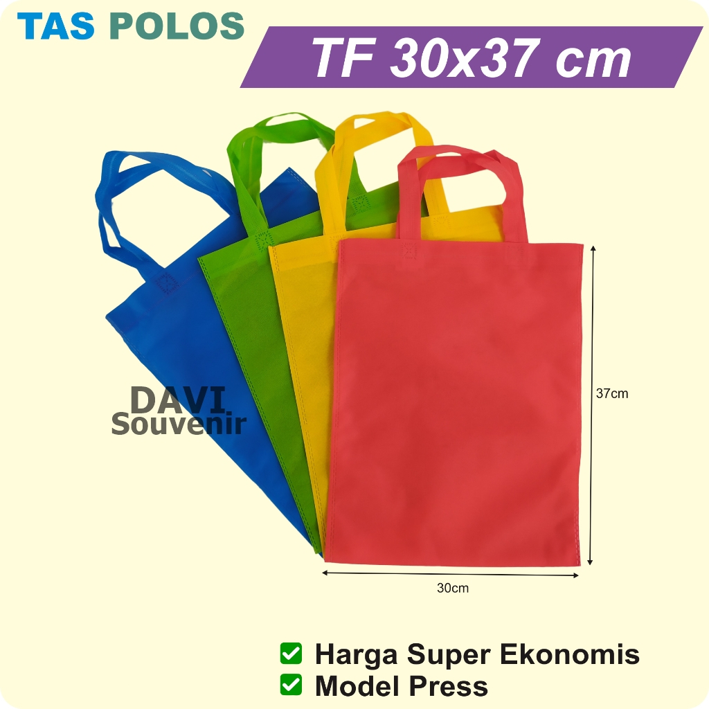 

Goodie Bag / Tas Kain / Kantong Spunbond / Tas Spunbond / Tas Souvenir Polos (30x37)