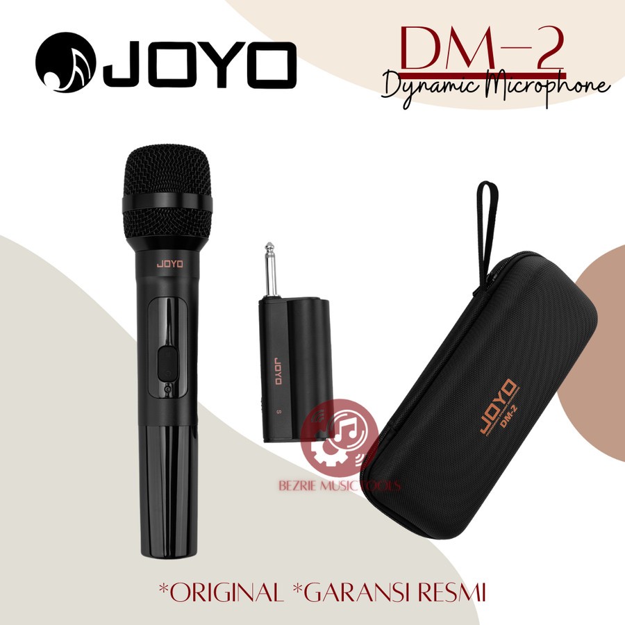 Mic Wireless JOYO DM2 Single Dynamic Microphone DM 2 Original