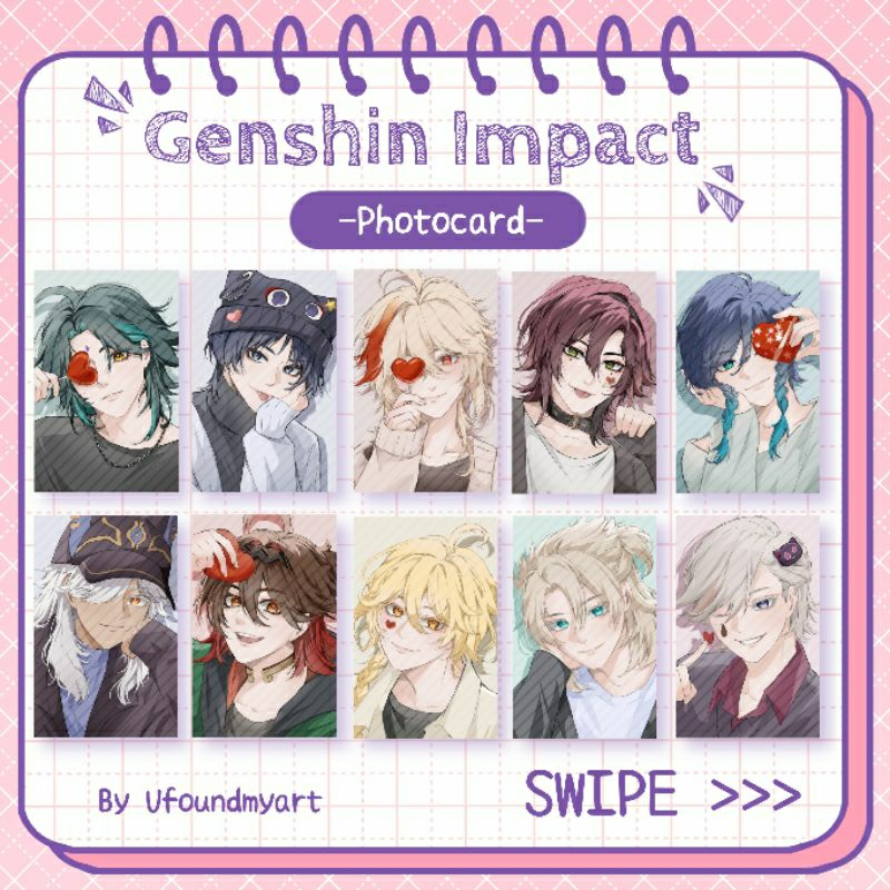 [Ufoundmyart] Photocard Genshin Impact