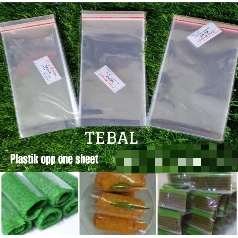 PLASTIK PEMBUNGKUS LEMBARAN KUE BASAH, RISOL ISI KURLEB 100 PCS