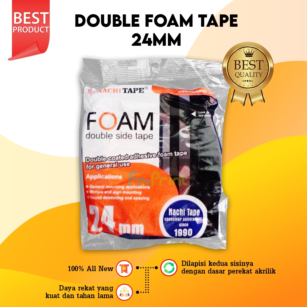 Double Foam Tape 24mm, Double Tape Busa Perekat Merekat Kuat, Tools Modif Printer