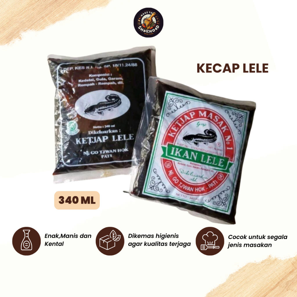 

Kecap Manis Cap Ikan Lele Khas Pati - Nj. Go Tjwan Hok 340 ml / 1/2 kg Enak Manis dan Kental