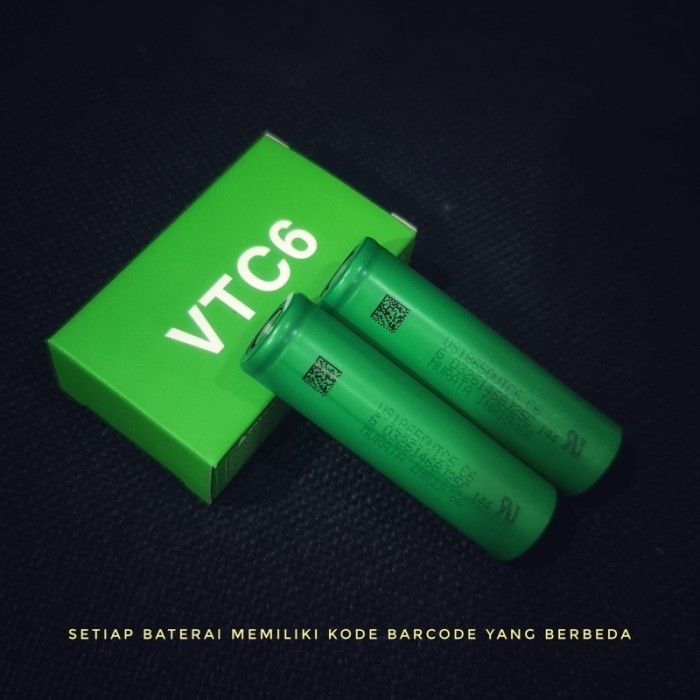 Jual Grosiran Batre Battery SONY VTC6 IMR18650 Batre Cas 3000mah Oten