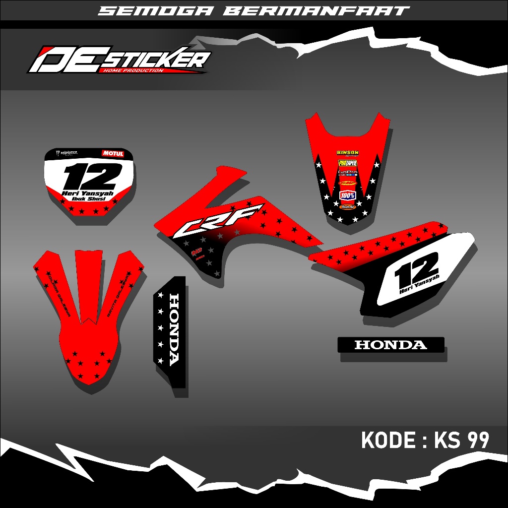 DECAL CUSTOM CRF 230 LAMA FULL CUSTOM