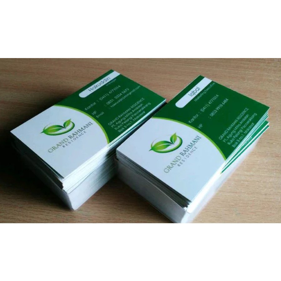 

Cetak Kartu Nama 1 Sisi - Bahan Art Carton 260 gr + Boks - Tanpa Laminasi
