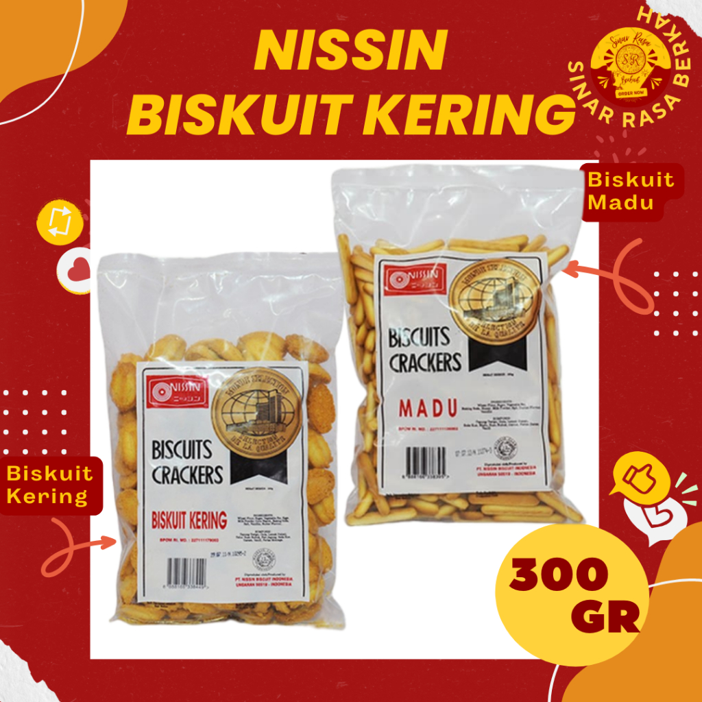 

NISSIN BISKUIT KERING DAN BISKUIT MADU 300 GR [ TERMURAH ]