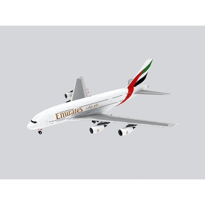 Papercraft Pesawat Airbus A380 Emirates DIY Rakitan Kertas