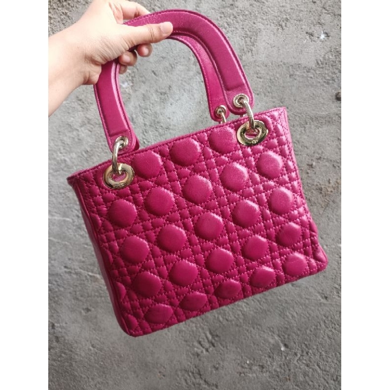 TAS KULAS LADY CD PINK FUSHIA