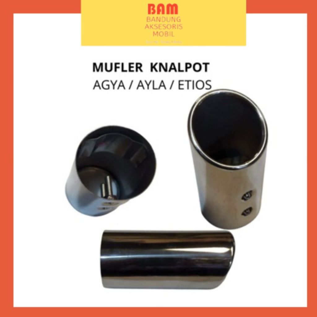 Muffler Knalpot Mobil Model Baut Untuk Agya Ayla Etios