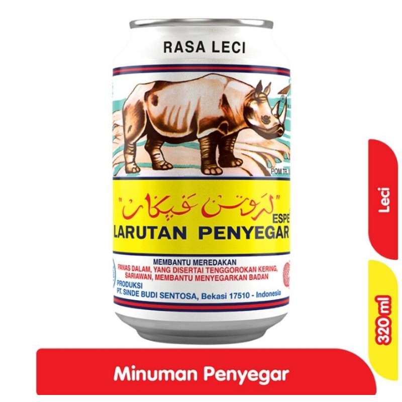 

SINDE Larutan Penyegar Cap BADAK Leci 320 ml