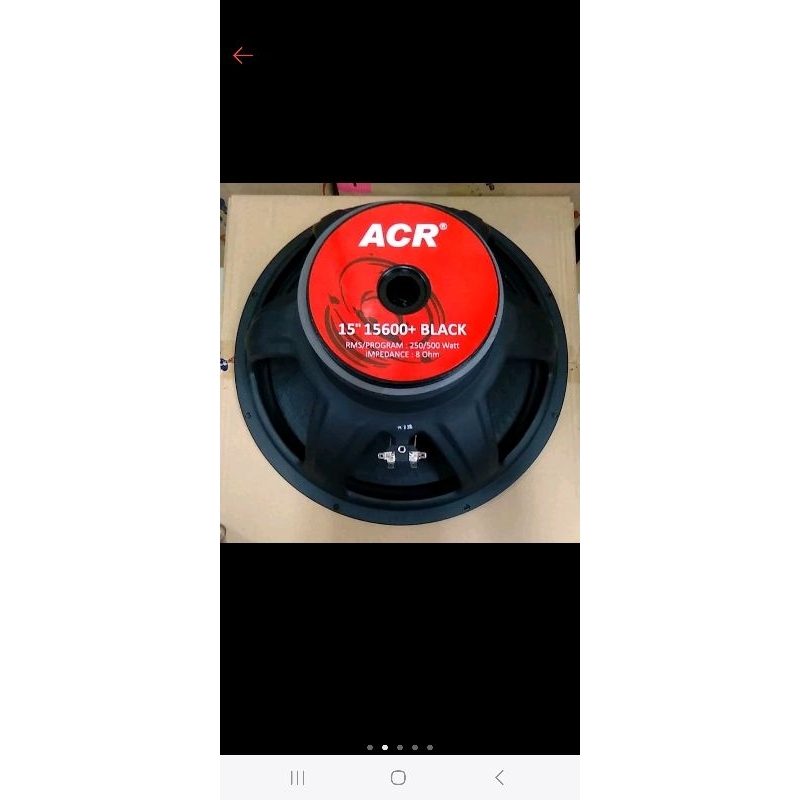 Speaker Merk ACR 15 Inch kode 15600 Black