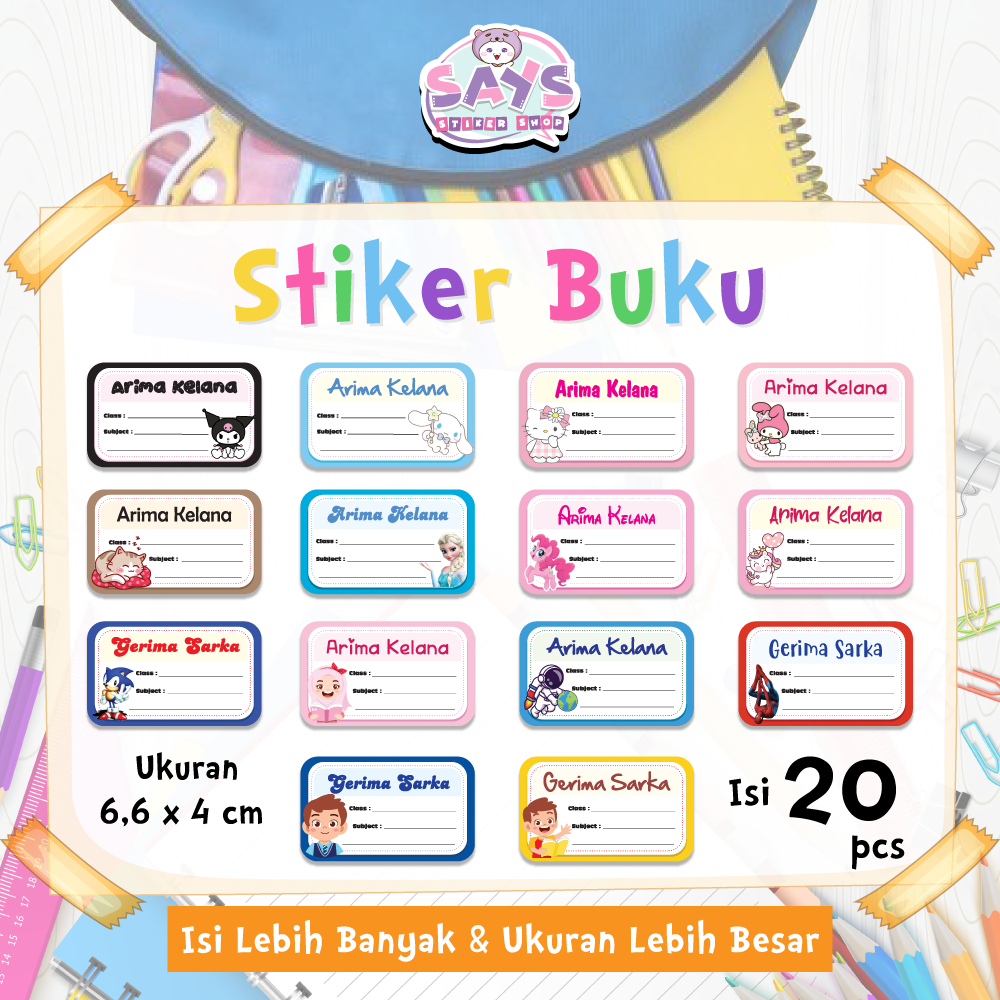 

Stiker Buku Anak Sekolah (stiker isi 20pcs)