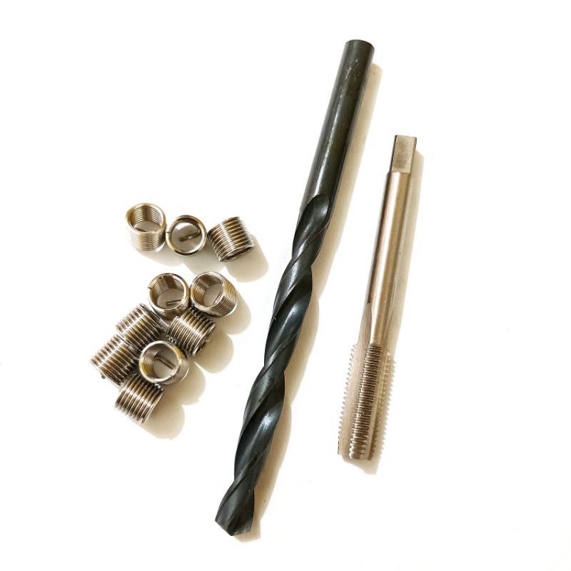 recoil set recoil m7x1.0 recoil baut kunci 11 set komplit tap dan bor dan isi recoil