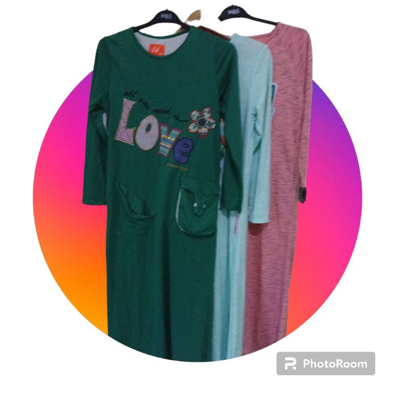 GAMIS MUSLIM WANITA KAOS LACOSTE ADEM