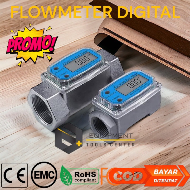 Flow meter turbine Digital 2" Flow meter DIGITAL Air/minyak/solar 2"