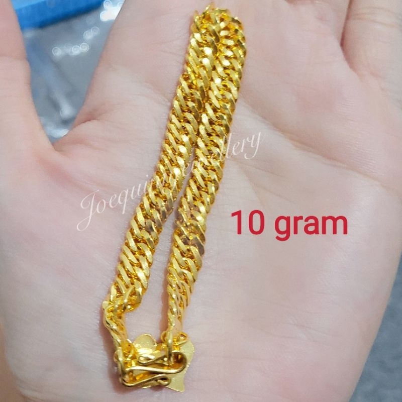 gelang sisik naga 10 gram emas muda