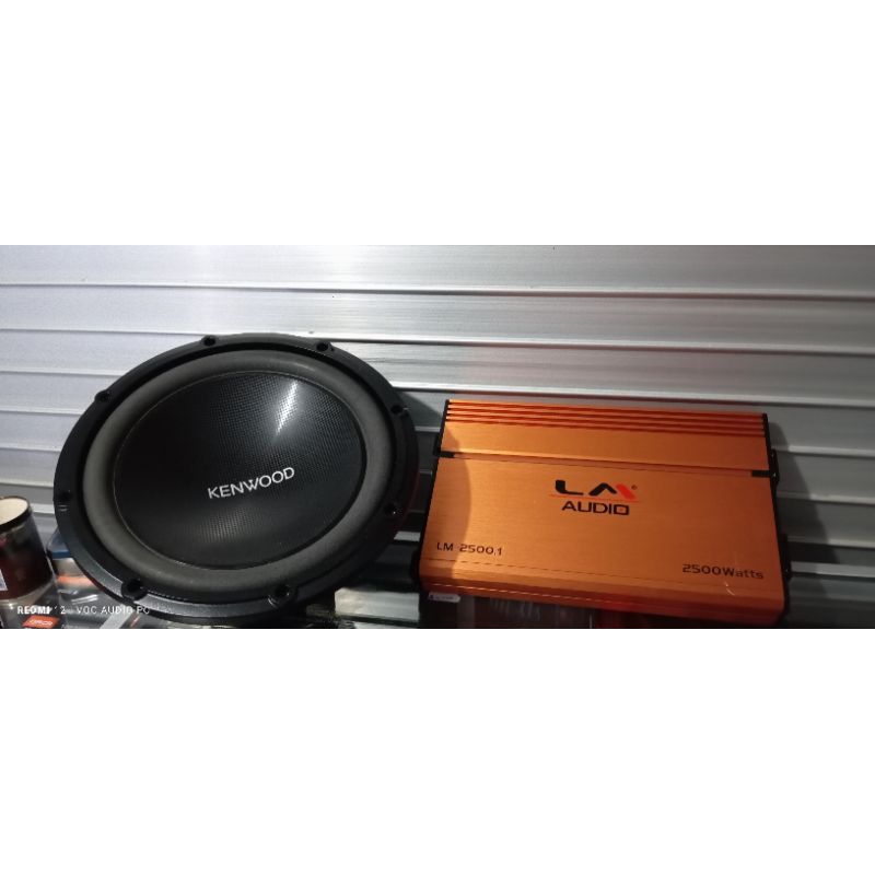 PAKET AUDIO MOBIL Monoblock LM - 2500.1 VS KENWOOD KFC  MW3000
