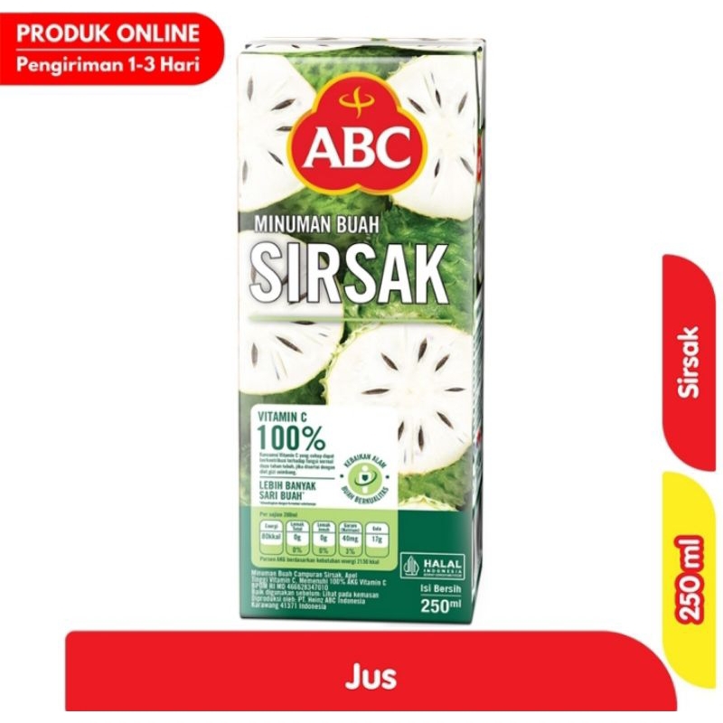 

ABC Jus Sirsak 250ml