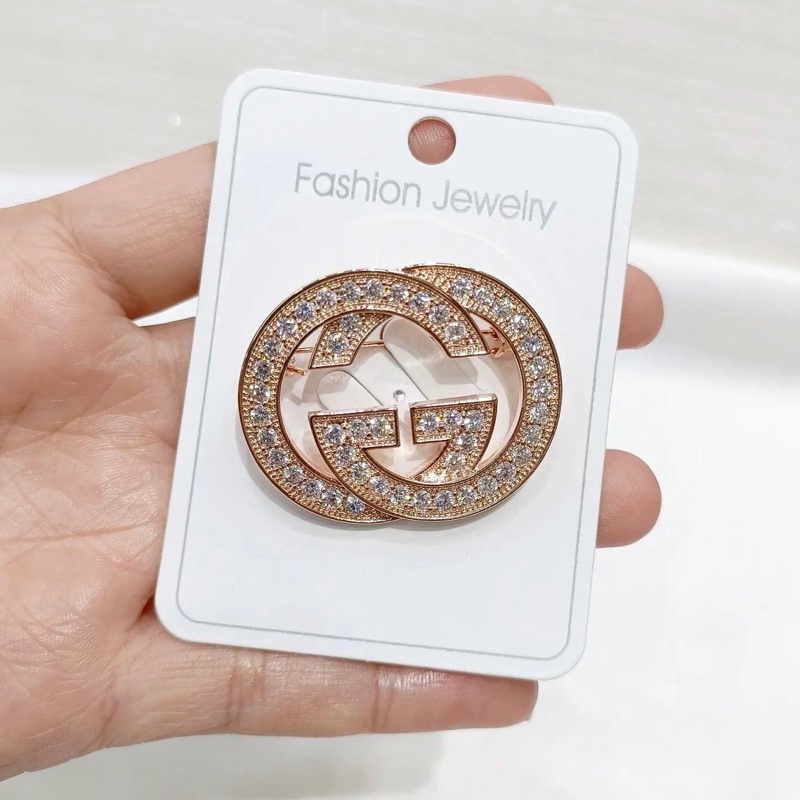 Bros peniti gg rosegold zircon diamond