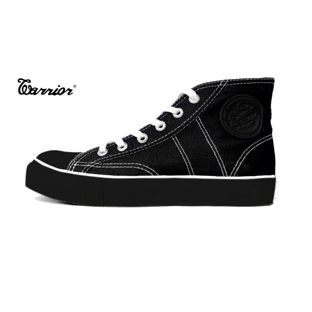 Sepatu Warrior Classic High All Black (Hitam)