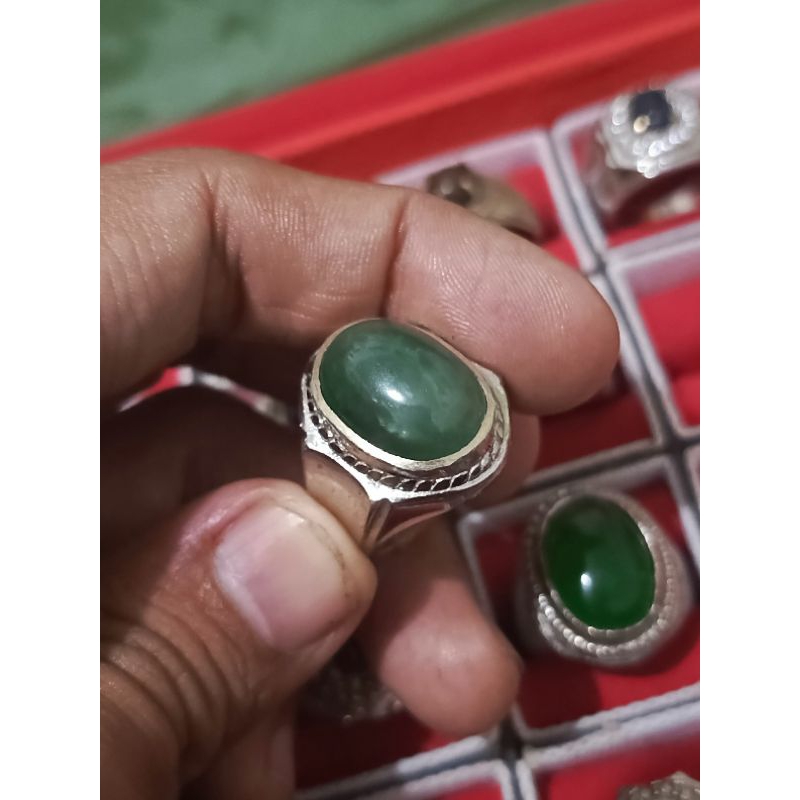 Cincin Batu Giok Burma Grade A