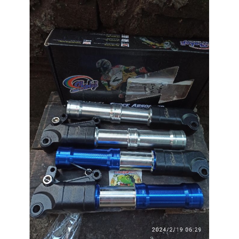 TABUNG SHOCK DEPAN BOTTOM SHOCK DEPAN SHOKUJI SHOGUN NEW 110 SMASH SHOGUN 125 SMASH NEW BIRU SILVER