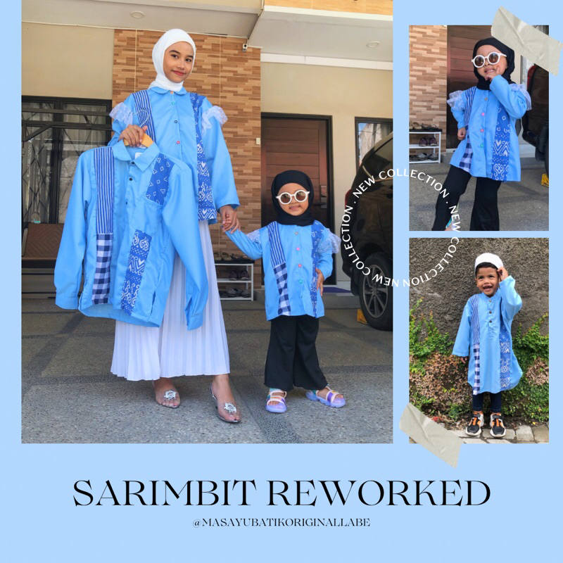 Masayu Batik - Blouse Kemeja Atasan Baju Batik Reworked Series Khusus Preorder Ld Jumbo