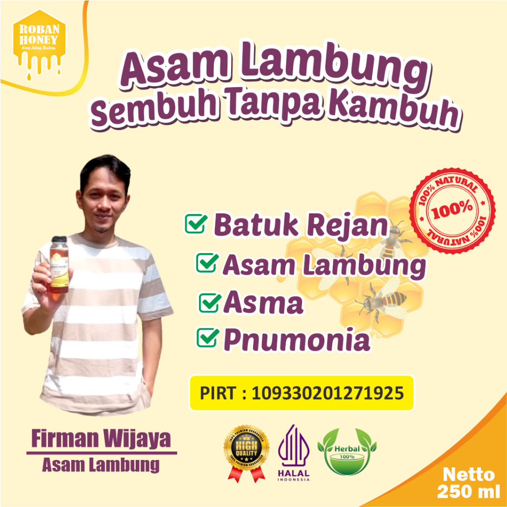 

Madu Murni - Obat Alami - Jamu Tradisional - Tradisional - Herbal - Suplemen - Kesehatan - Obat Asam Lambung