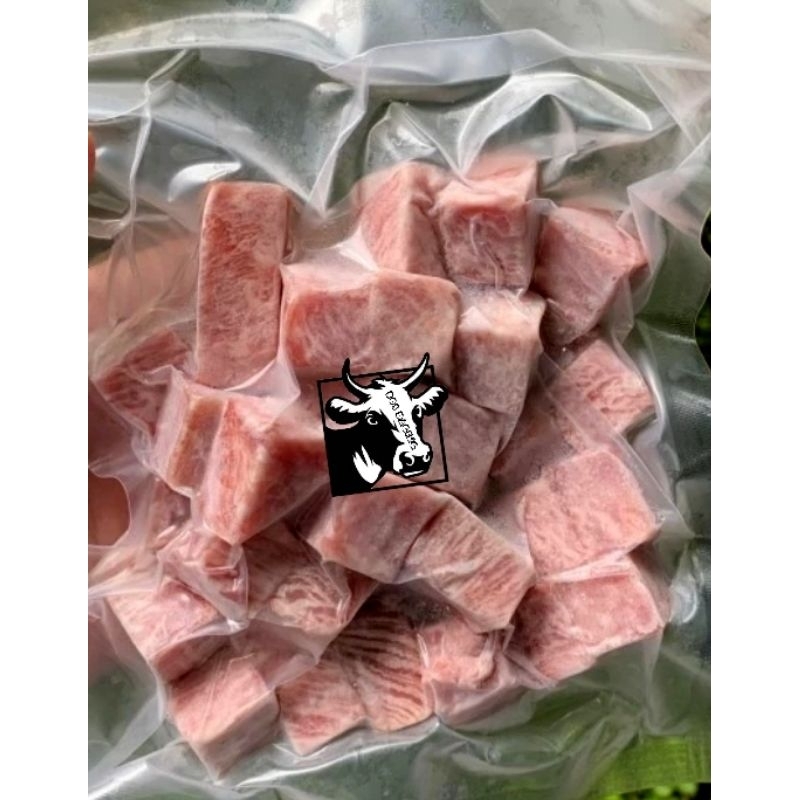 

Saikoro wagyu meltique 200 gr Premium Promo Ekonomis