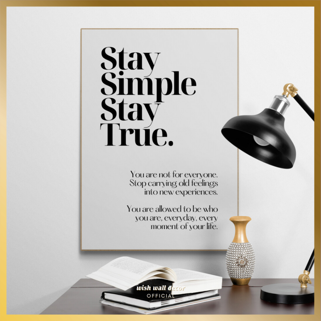 Dekorasi Dinding Aesthetic 28x40 cm - Hiasan Dinding Kamar Cowok - Pajangan Dinding Qoutes - Dekoras