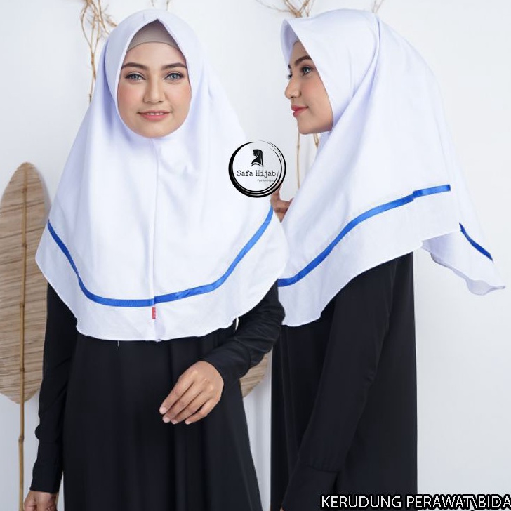 77 Kerudung perawat Bidan hijab segiempat instan bidan perawat Jilbab Sekolah katun polino Dan bahan