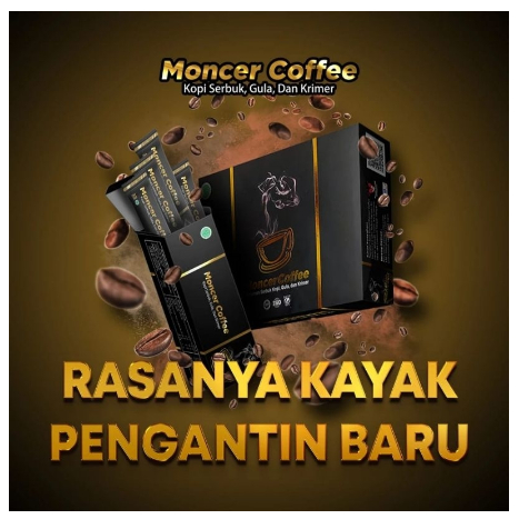 Monceer Coffee Original | Kopi Pilihan Pria Dewasa | Tanpa Efek Samping | Aman Dikonsumsi