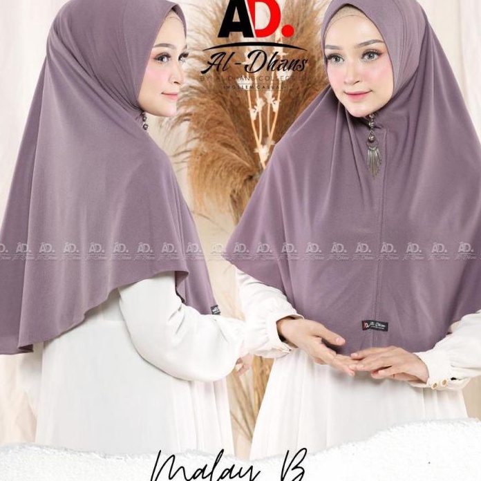 DiSkon  Jilbab Instan Malay B Bahan Jersey Irish By AlDhans