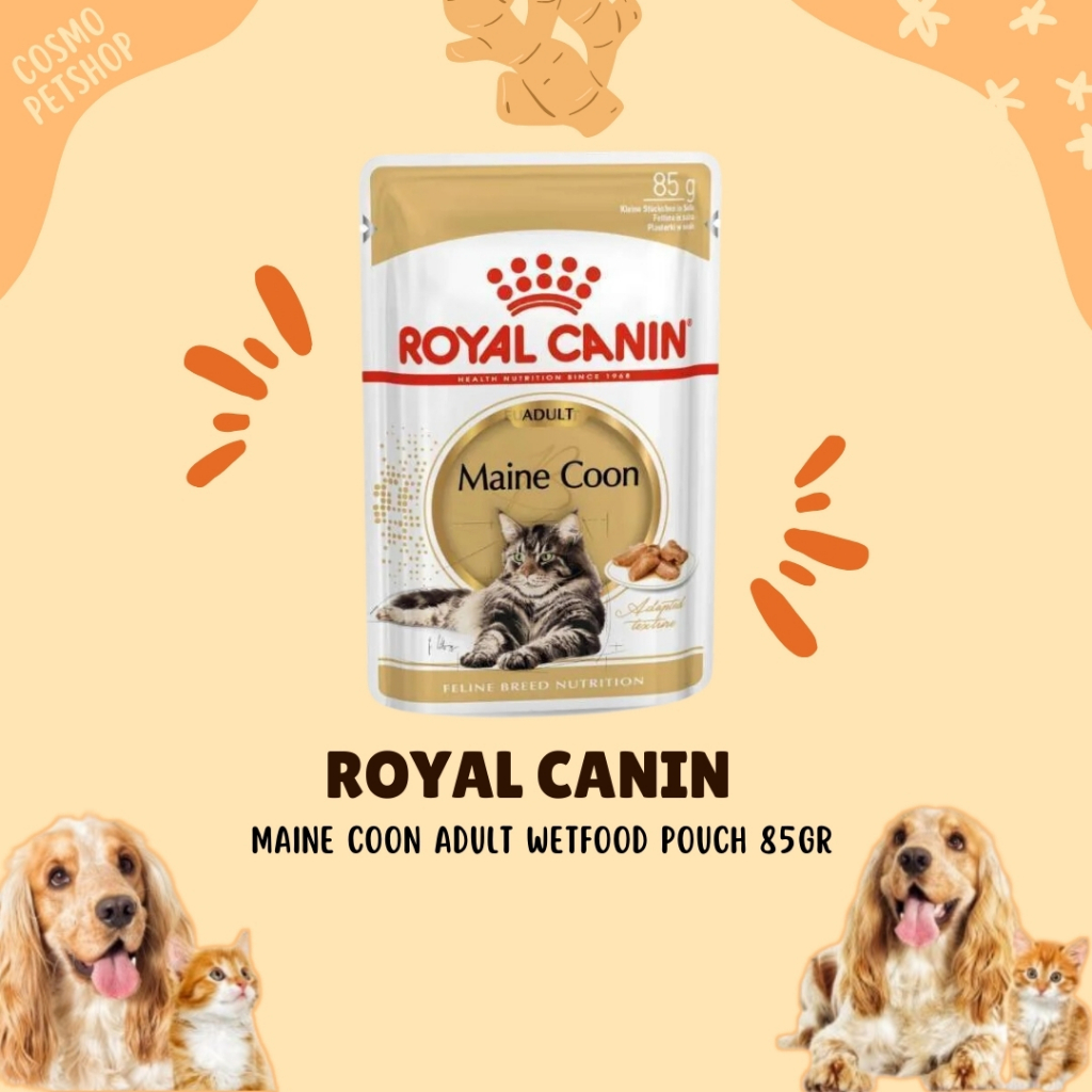 Royal Canin Kucing MAINE COON ADULT Makanan Basah Mainecoon Pouch 85gr