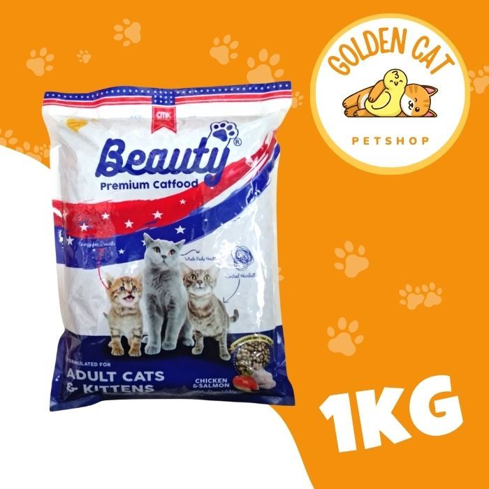BEAUTY CAT FOOD 1KG adult kitten makanan kucing beauty