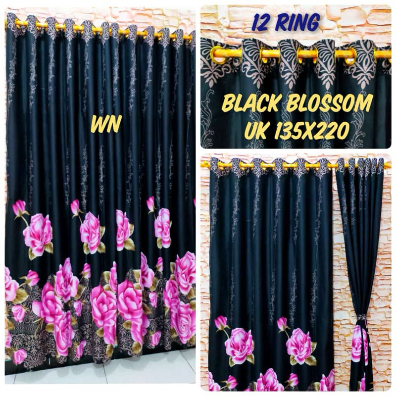 Waty grosir Gorden Homemade Gorden Pintu dan Jendela Ukuran Besar 12 Ring UK 135X220