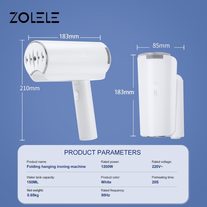 ZOLELE, Setrika Uap Portable