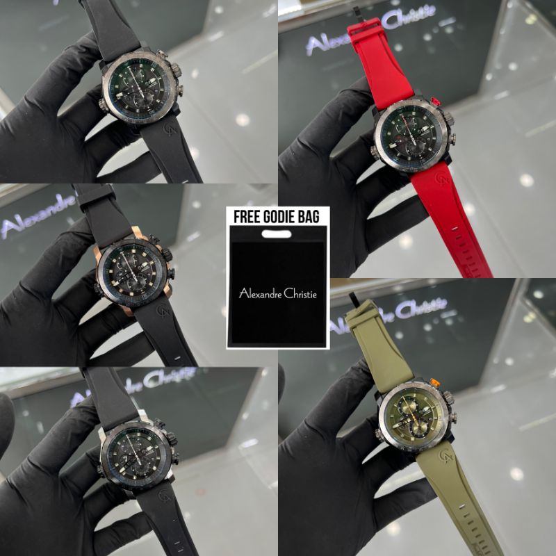 Terbaru Jamtangan pria Alexandre christie ac6565 / ac 6565 / 6565 Original garansi resmi 1thn